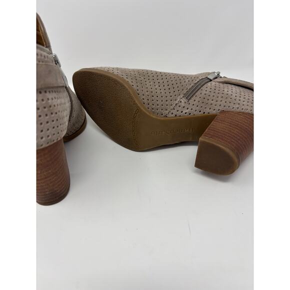 Franco Sarto Dale Heel Bootie Leather Taupe - Picture 7 of 7